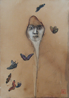 Girl with Butterfly